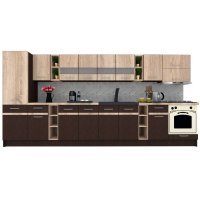 Bucatarie MARINA NEW 390 B Wenge / Stejar Sonoma